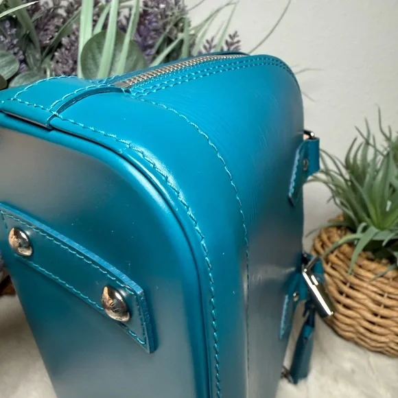 Louis Vuitton Alma BB teal/turquoise epi leather - Picture 6 of 12